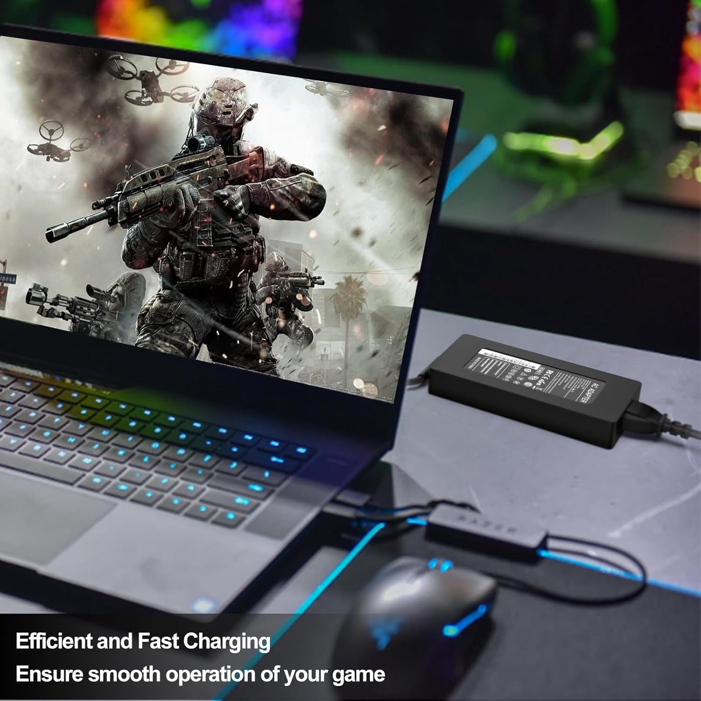 230W 200W AC Charger Fit for Razer Blade 17 14 15 Base Advanced/Pro 17/4K RZ09 Series RC30-0248 RC30-0238 GTX3080 GTX3070 GTX3060 GTX2080 GTX2070 GTX1070/1060 ((2018-2024)) Gaming Laptop