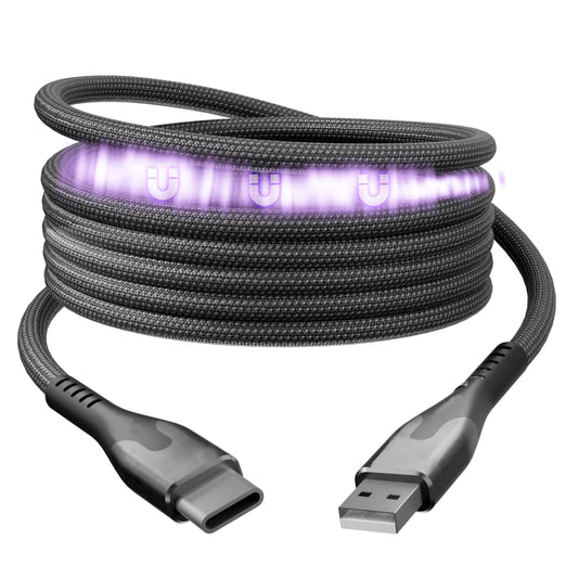 Magic USB to USB C Cable, A to Type C Charger Fast Charging Phone Charger Cord, On The Go Magnetic Charging Cable for Car, Compatible with iPhone 16 Pro Max, 15, Galaxy S24, 27W 3FT/1M