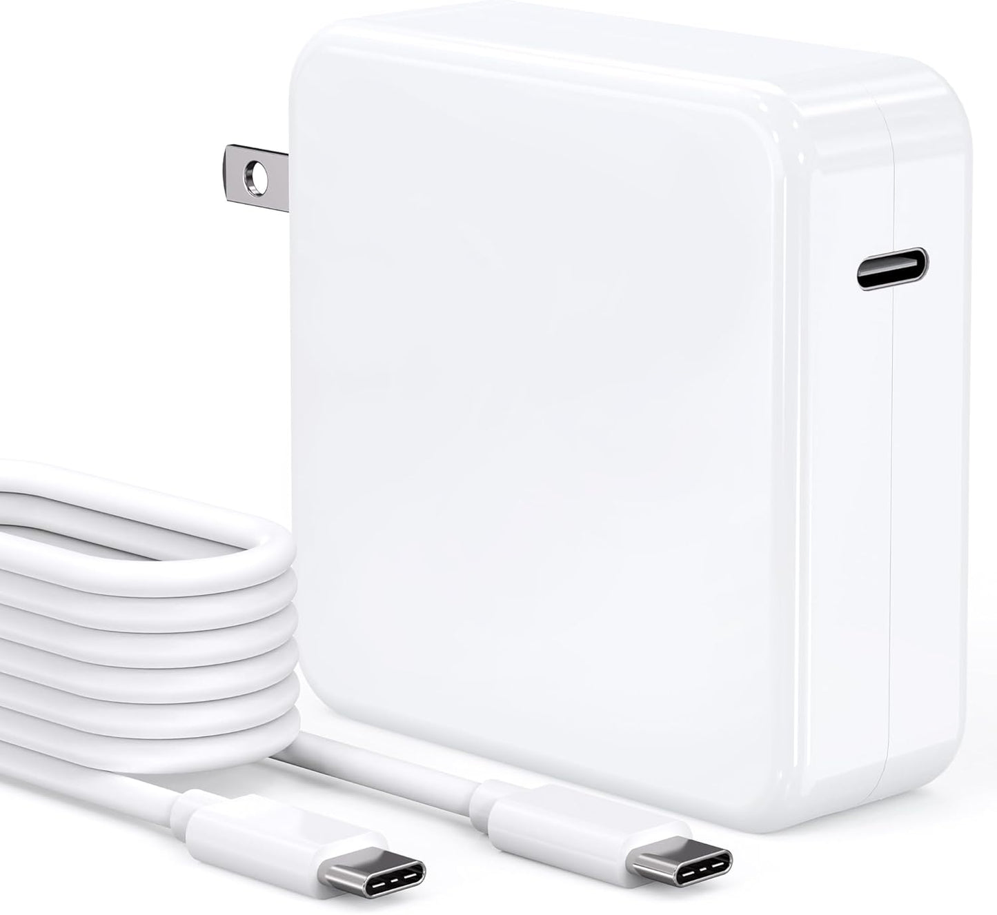 Mac Book 87W USB C Fast Charging Laptop Charger Power Adapter Replacement for 13 14 15-inch Mac Book Pro Models introduced in 2016 or Later,for MacBook Air After 2018, USB C to C Power Cord Supply