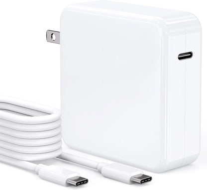 Mac Book 87W USB C Fast Charging Laptop Charger Power Adapter Replacement for 13 14 15-inch Mac Book Pro Models introduced in 2016 or Later,for MacBook Air After 2018, USB C to C Power Cord Supply