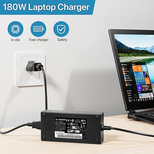 20V 9A MSI 180W Laptop Charger for 180W MSI Katana Charger, Katana GF66 GF76 Pulse GL66 GL76 WF66 WF76 GV15 Thin A17-180P4B A18-150P1A 957-15621P-104 Power Supply Adapter Cord
