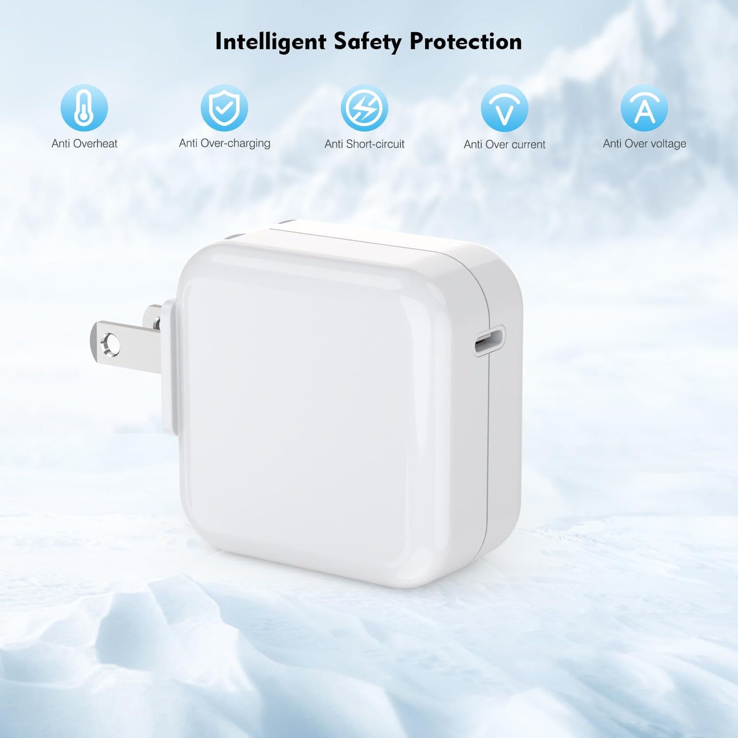 30W USB C Charging for MacBook Pro 16/15/14/13 Inch,MacBook Air 13 Inch/iPad Pro/iPhone 15 10FT Mac Book Air Mac Book Charger Fast Charging, Phone Laptop Charger