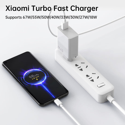 67W for Xiaomi European Turbo Charger Europe Travel Plug Adapter Hypercharge for Xiaomi 15 14 13 12 14t 13t 12t 12s Pro Lite Redmi Note K80 K70 K60 11 11s Plus 11t Poco X6 X5 F5 X4 Gt Black Shark EU