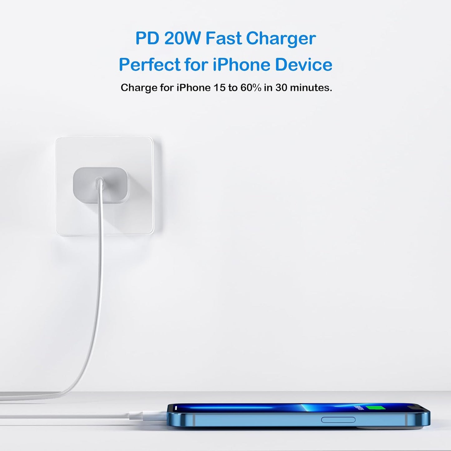 USB-C Charger Block for iPhone 16 Charging Plug,MFI Certified Fast USB C Wall Cube 2Pack Power Adapter for iPhone 15/16 Pro/Plus/Pro Max/14/13/12/11,for iPad Air/Mini USB-C Charge Brick Box