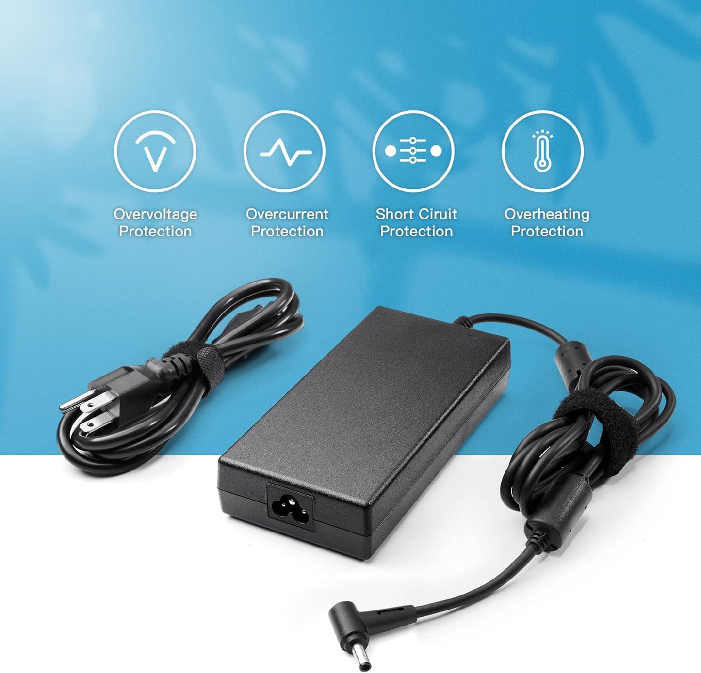 20V 9A MSI 180W Laptop Charger for 180W MSI Katana Charger, Katana GF66 GF76 Pulse GL66 GL76 WF66 WF76 GV15 Thin A17-180P4B A18-150P1A 957-15621P-104 Power Supply Adapter Cord