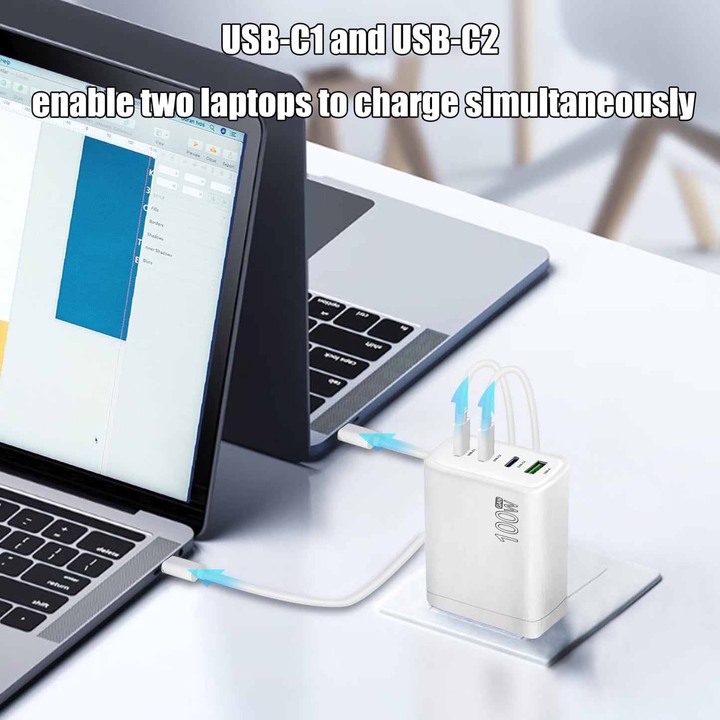 100W GaN USB C Drone Charger For DJI/Specta Mini Series/Air 3/Mavic 3 Series Drone, RC/RC2/N1/N2/N3/RC Pro/RC Pro Plus Remote Controller, Avata/Avata 2,Goggles 2 Drone Accessories Power Adapter,4-Port