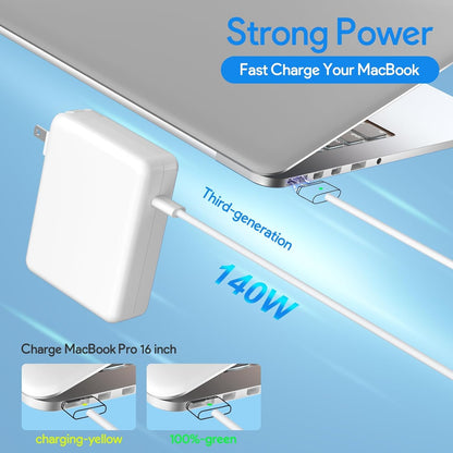 Mac Book Pro Charger -140W USB C Charger Power Adapter, Mag 3 PD 3.1 Cable for MacBook pro 14-16inch 2021 2023 M1 M2 M3, for MacBook Air 13-15inch 2022 2023 2024 M2 M3, Include 6.6ft Cable