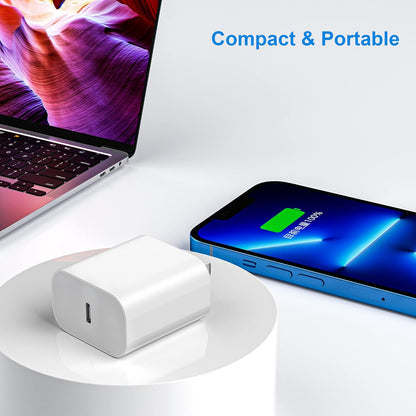 USB-C Charger Block for iPhone 16 Charging Plug,MFI Certified Fast USB C Wall Cube 2Pack Power Adapter for iPhone 15/16 Pro/Plus/Pro Max/14/13/12/11,for iPad Air/Mini USB-C Charge Brick Box