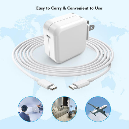 30W USB C Charging for MacBook Pro 16/15/14/13 Inch,MacBook Air 13 Inch/iPad Pro/iPhone 15 10FT Mac Book Air Mac Book Charger Fast Charging, Phone Laptop Charger