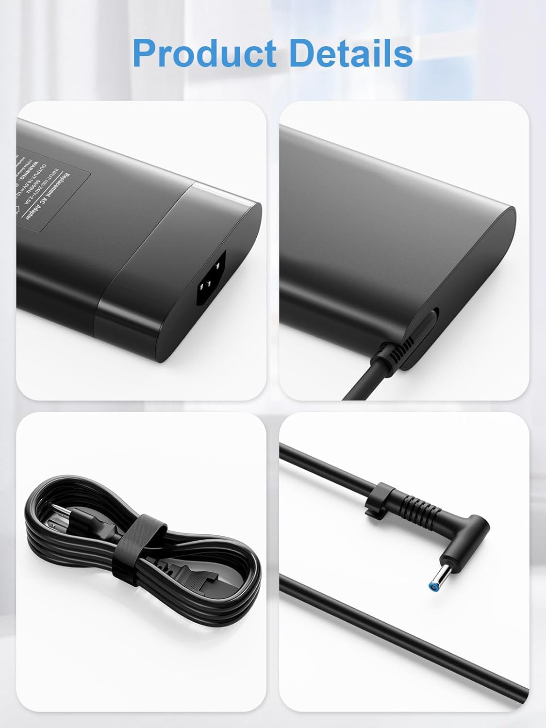 200W AC Charger Fit for HP Victus 15 15.6 16 16.1 inch Gaming Laptop 16-e 16-d 16-s 16-r 15-fb 15-FA P/N TPN-DA10 TPN-LA21 ADP-200HB B L74881-001 L73385-001 L00818-850 L15879-002 L15537-001