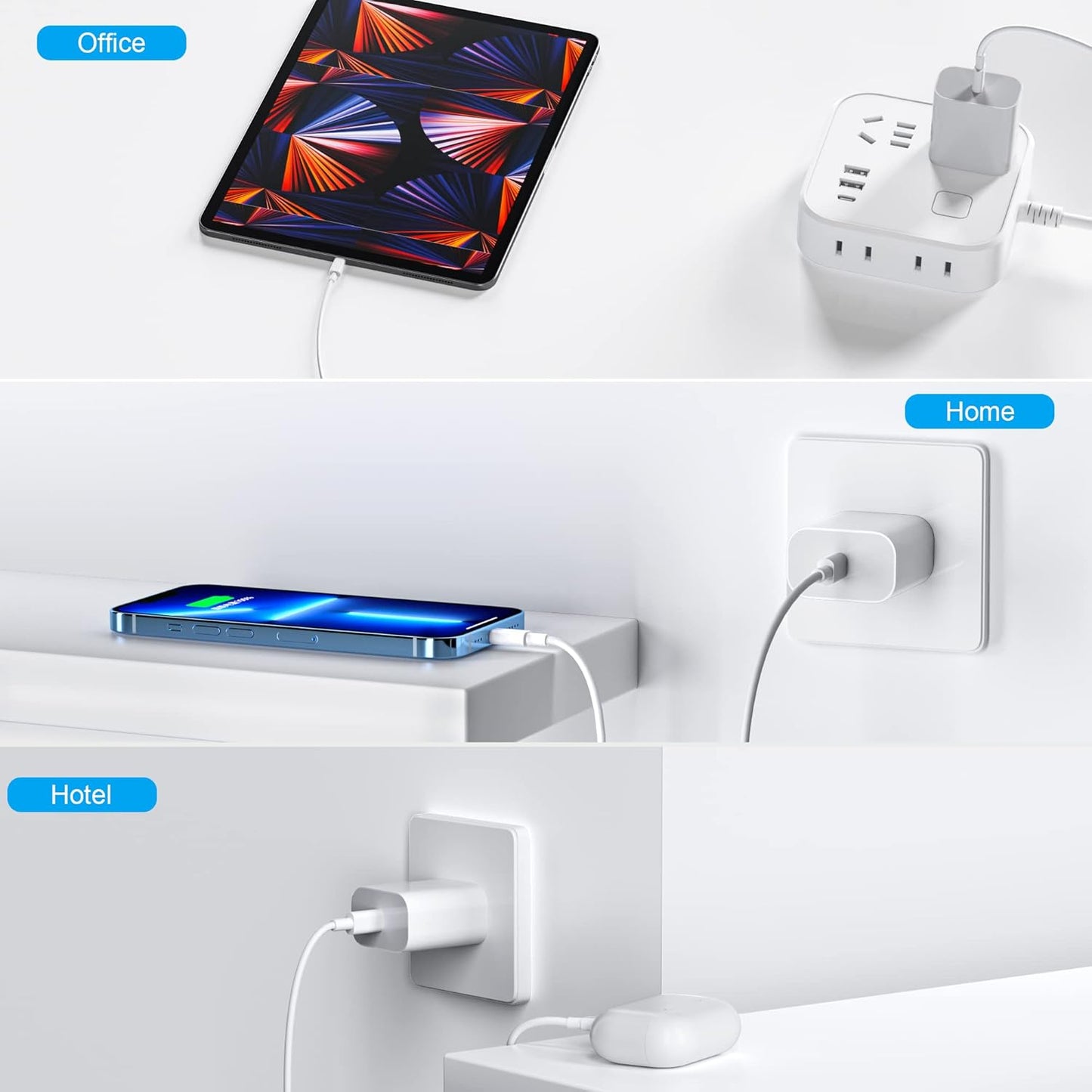 USB-C Charger Block for iPhone 16 Charging Plug,MFI Certified Fast USB C Wall Cube 2Pack Power Adapter for iPhone 15/16 Pro/Plus/Pro Max/14/13/12/11,for iPad Air/Mini USB-C Charge Brick Box