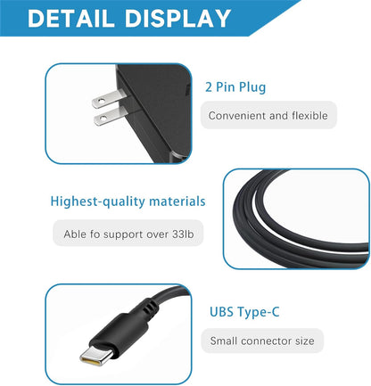 20V 3.25A PD65W Lenovo AC adapter for TYPE-C interface of any device within 65W