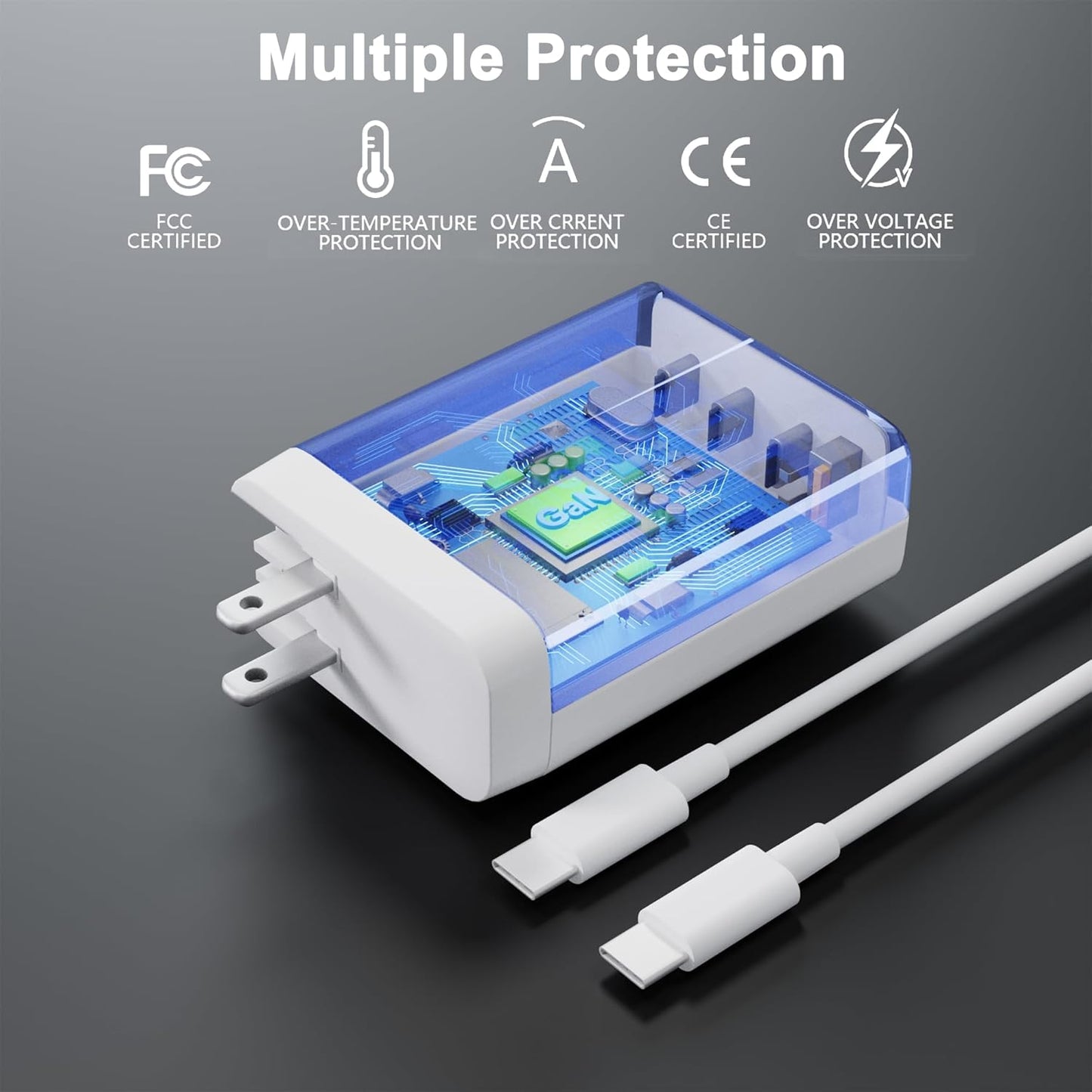 100W GaN USB C Drone Charger For DJI/Specta Mini Series/Air 3/Mavic 3 Series Drone, RC/RC2/N1/N2/N3/RC Pro/RC Pro Plus Remote Controller, Avata/Avata 2,Goggles 2 Drone Accessories Power Adapter,4-Port