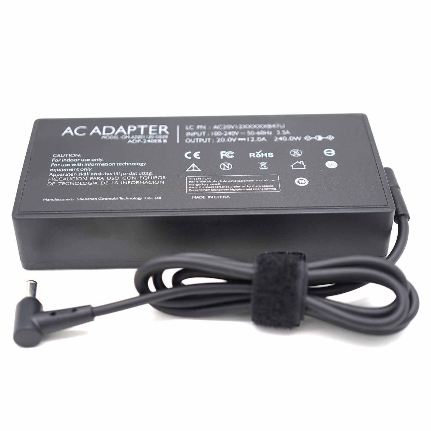 Asus 240W ac adapter for ADP-240EB/FA506／3PULS GX70wGW/GX501V/GX502L/GL504GS/G513Q/GX531 GM-ES005T/GX531GS-AH76/GX550/GU603H/GX701L GX701GX/GL703GS/GL704GW/G713Q/G733Q/W7600