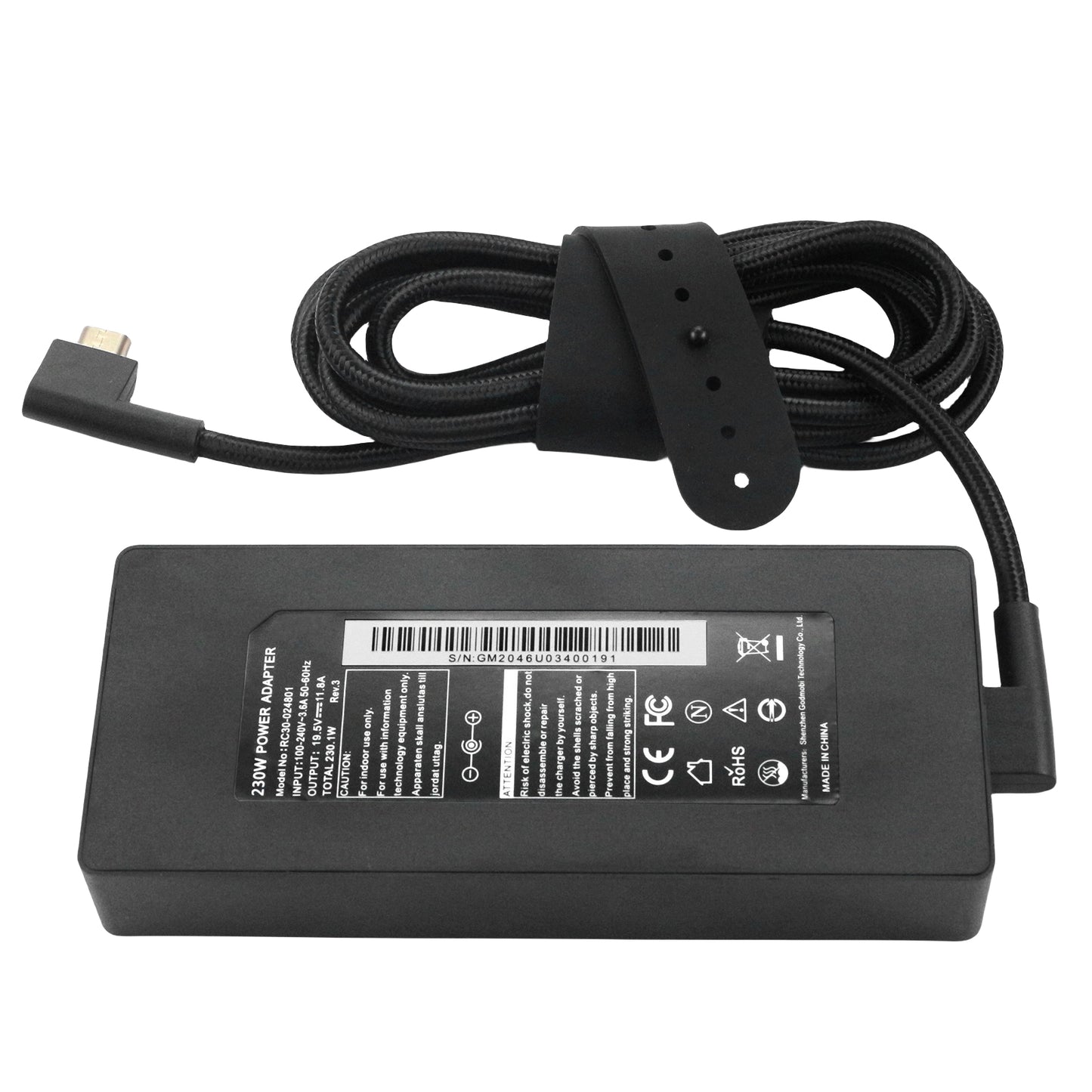 230W 200W AC Charger Fit for Razer Blade 17 14 15 Base Advanced/Pro 17/4K RZ09 Series RC30-0248 RC30-0238 GTX3080 GTX3070 GTX3060 GTX2080 GTX2070 GTX1070/1060 ((2018-2024)) Gaming Laptop