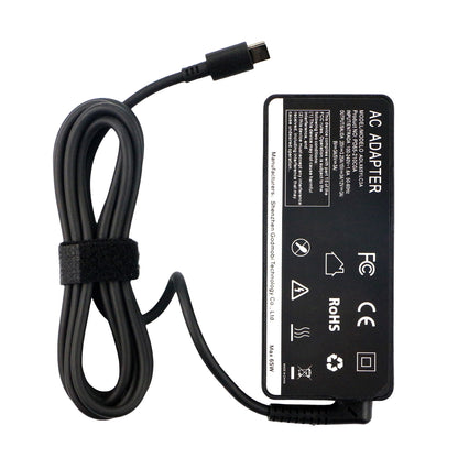 65W USB C Type c AC Charger Compatible with Lenovo ThinkPad E580 E585 E590 E590S E595 T480 T490 T580 Yoga C940 C740 thinkbook ADLX65YCC3A Laptop Power Supply Adapter Cord