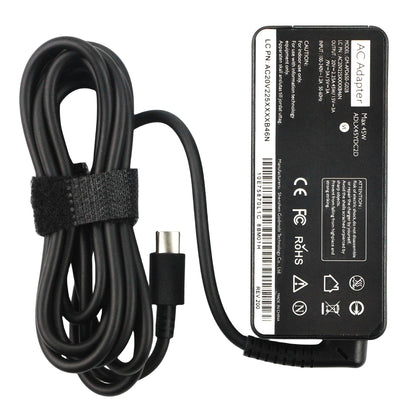 45W USB Type C AC Adapter Compatible wiht Lenovo Chromebook C330 300e 100e 500e N23 Yoga, Lenovo ThinkPad T480 T480s T580 2nd Gen MTK AST Type-C 20V 2.25A 45Watt Laptop Power Charger