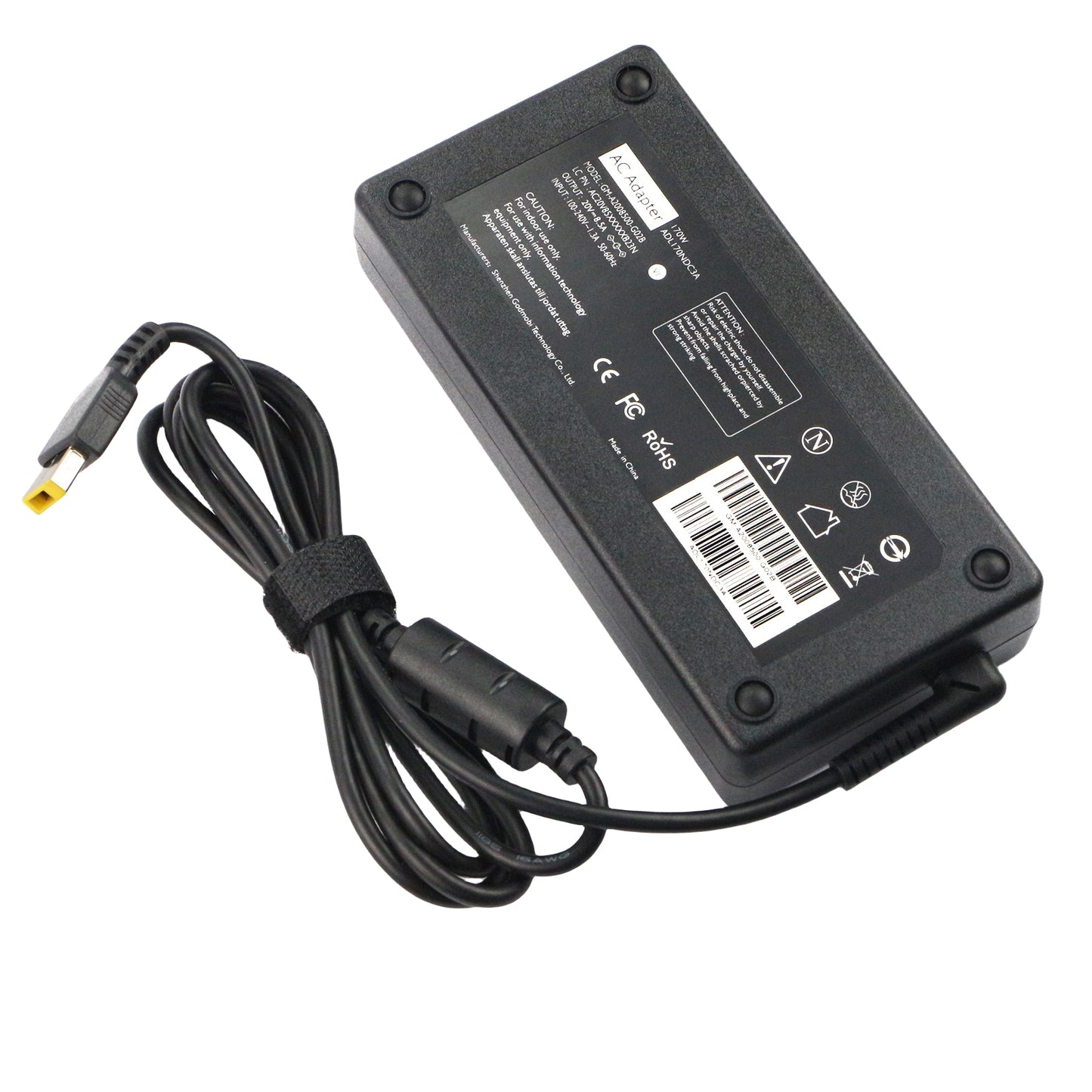 170W Charger Fit for Lenovo Thinkpad P1 P16 P50 P51 P52 P53 P70 P71 P73 P17 P15 T15g P15v T15p W540 W541 X1 Extreme Gen 6 5 4 3 2 1 ADL170SCC3A 4X20S56697 20V 8.5A ac Adapter Laptop Power Supply